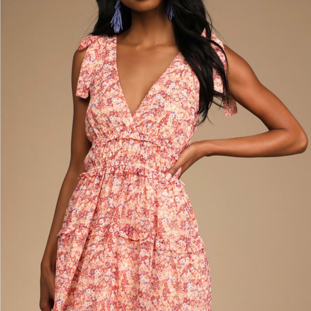 Lulus Floral Sleeveless Dress